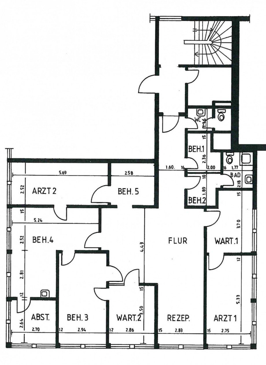 Grundriss B�rofl�che Bonn