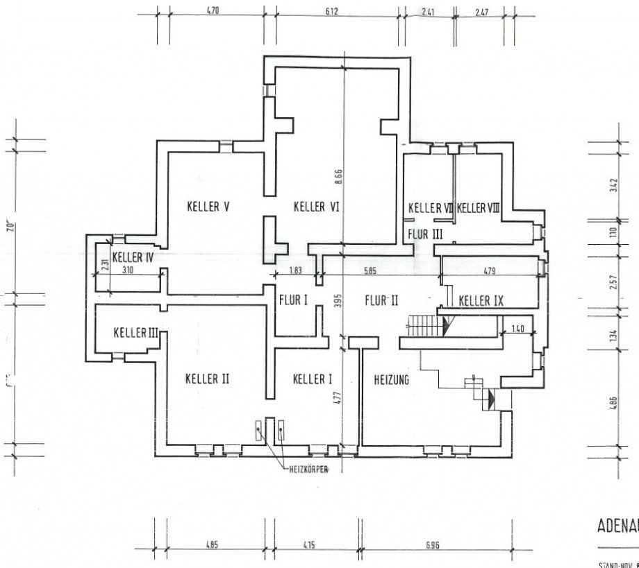 Grundriss KG B�rohaus Bonn