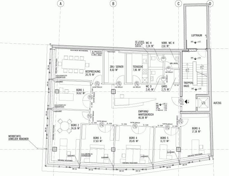 Grundriss B�rohaus Bonn