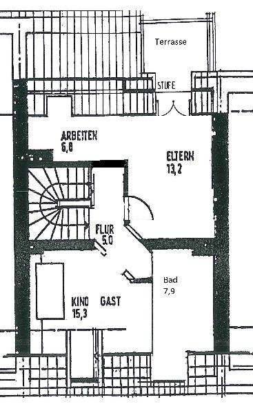 Grundriss DG Maisonettewohnung Bonn