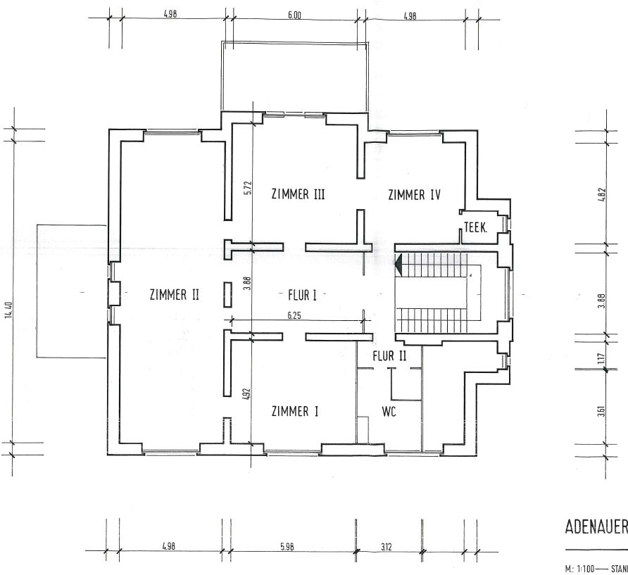 Grundriss OG B�rohaus Bonn