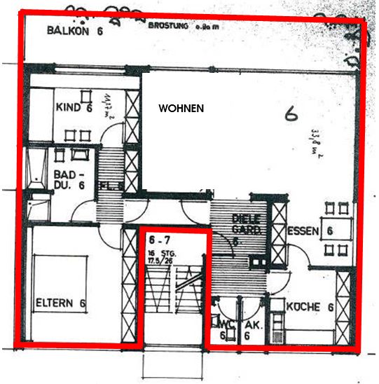 Grundriss Wohnung Etagenwohnung Bonn